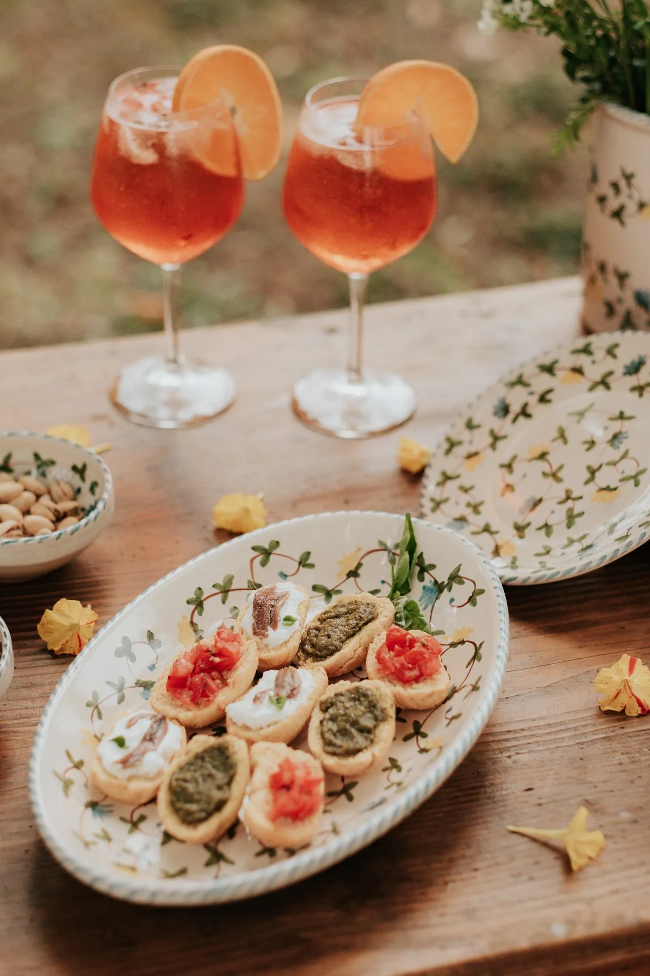 Plat de service Fiori di Campo, vue 3